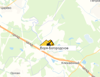 карьер Воря-Богородское  на карте