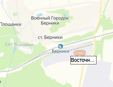 карьер Восточные Берники на карте