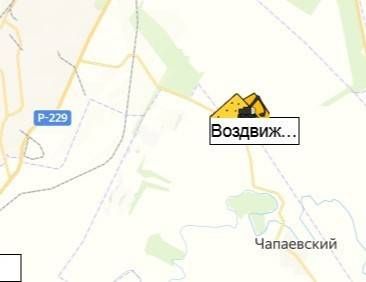карьер Воздвиженка на карте