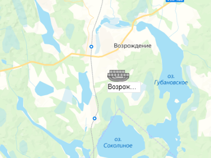 Карьер Возрождение гранит на карте