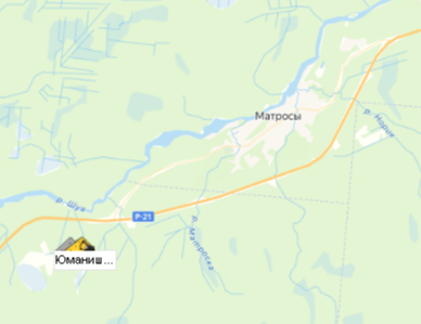 Карьер Юманишки-1 на карте