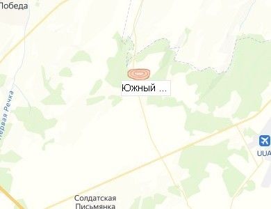 Южный фланг Аверьяновского месторождения на карте