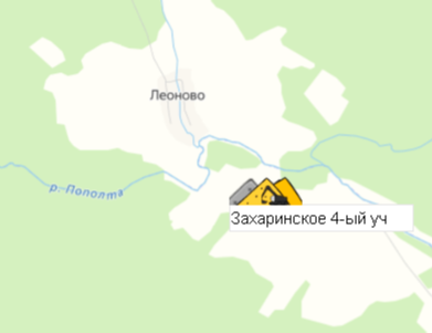 Месторождение Захаринское 4-ый участок на карте