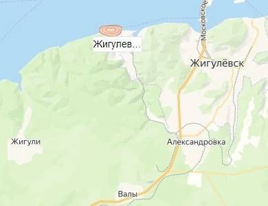 Карьер Жигулевский на карте